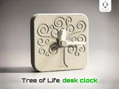 Tree of Life Desk Clock