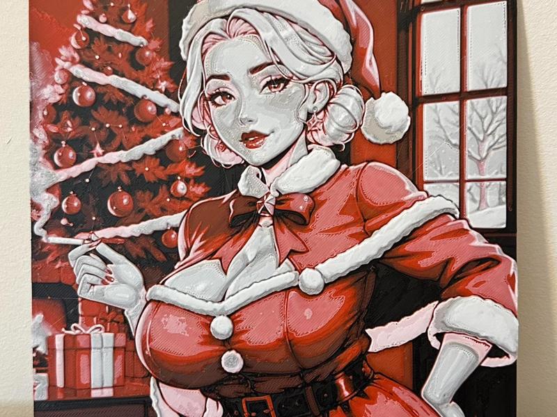 Sexy Mrs. Claus Christmas Hueforge