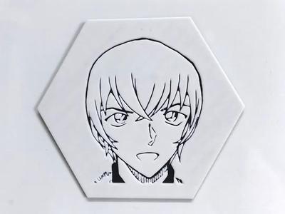 Detective Conan Refrigerator Magnet Series -- Amuro Tooru