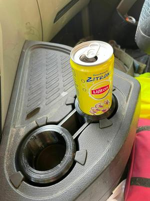 Truck cup holder adapter for cans