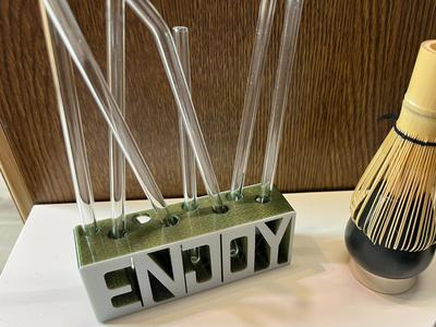 Straw Holder Enjoy