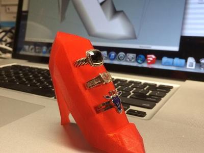 Ruby Red Ring Holder Slipper