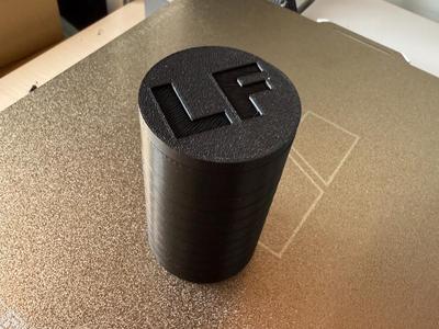 Cylinder box with fine lid