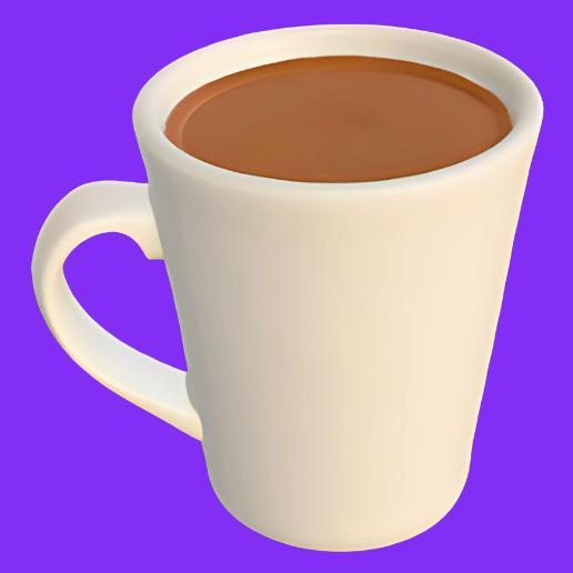 White Mug with Hot Chocolate