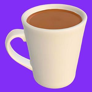 White Mug with Hot Chocolate