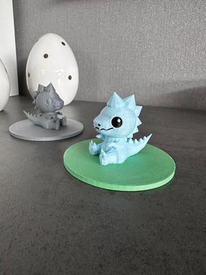 Cute Low Poly Dino / Low Polygon Dinosaurier