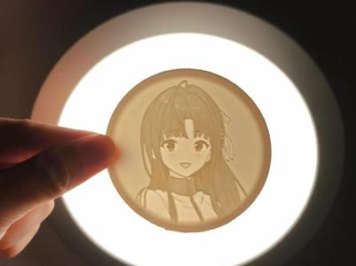 【GBC】Guiqi Anhe Mao Lithophane Badge
