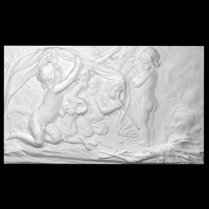 Bouchardon Four Seasons Fountain Allegory of Winter Sculpture ( Cherub Cupid Baby )