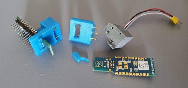 pogo-pin jtag adapter for nRF52840-dongle