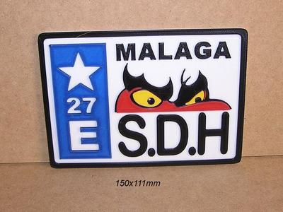 Customizable Scooter License Plate