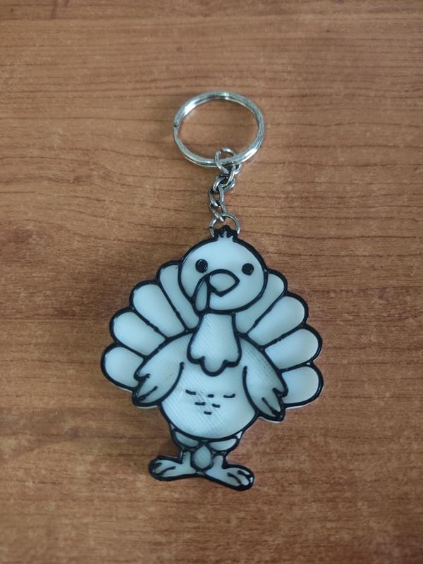 Thanksgiving Turkey Keychain