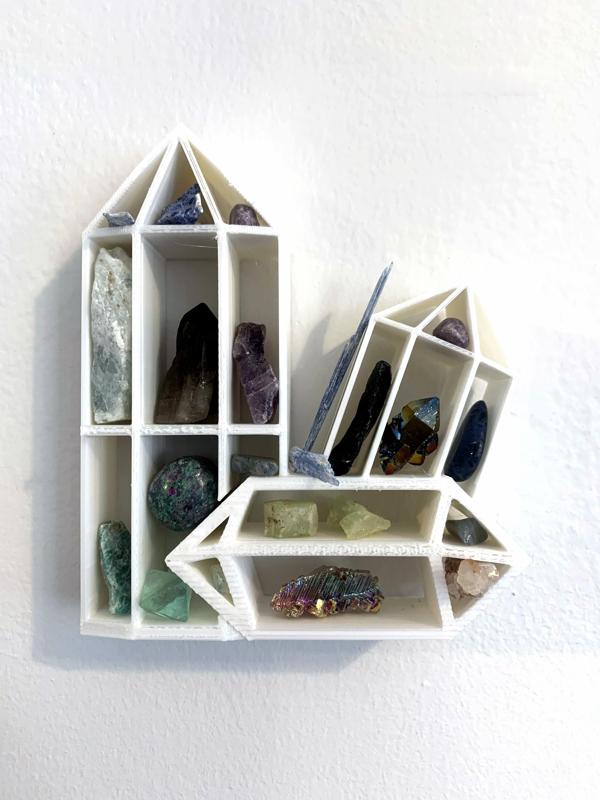 Crystal and Gem Wall or Desk Display