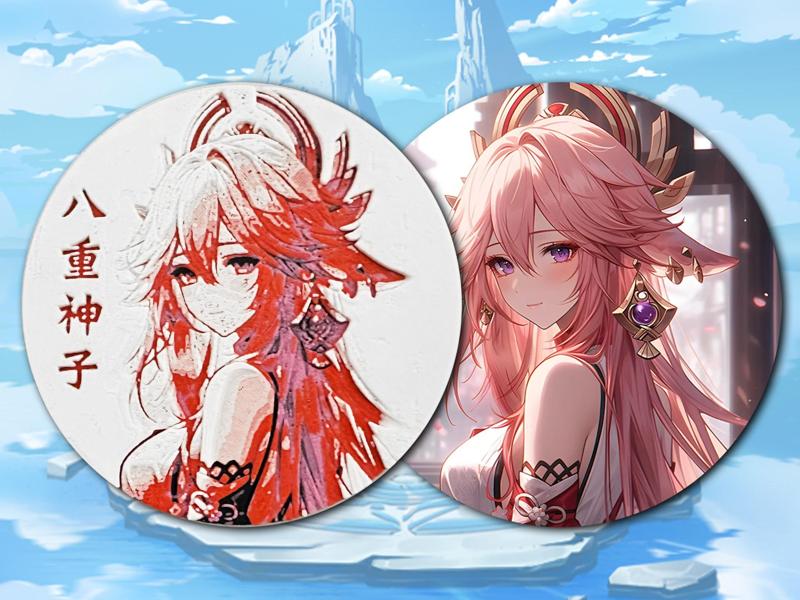 Genshin Impact Yae Miko Lithophane