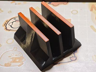 Dual-Slot Stand for Tablets, Laptops, and Cutting Boards