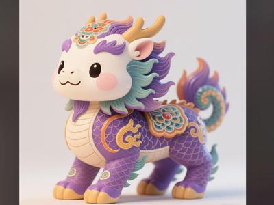 Adorable Qilin Ornament