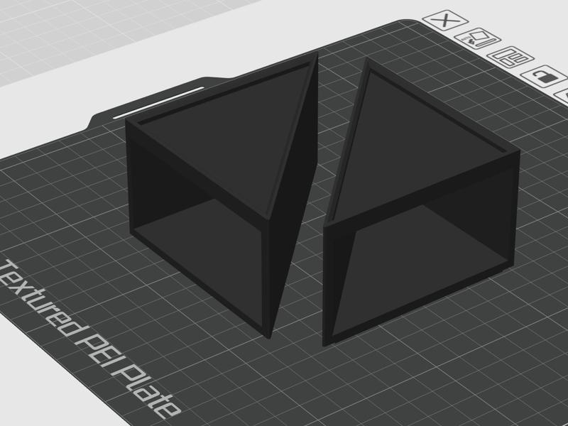 Infinite triangle stackable storage  