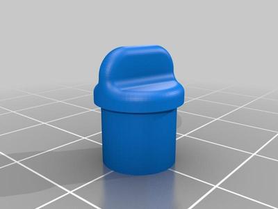 Hair curler knob