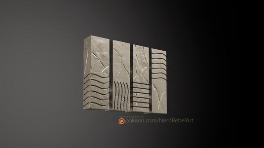 elemental stones from "the fifth element"