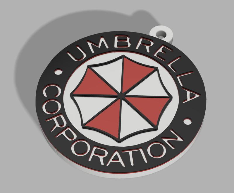 umbrella corporation keychain