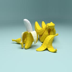 Bananas low poly