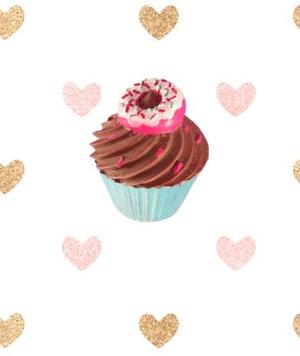 Cupcake keychain