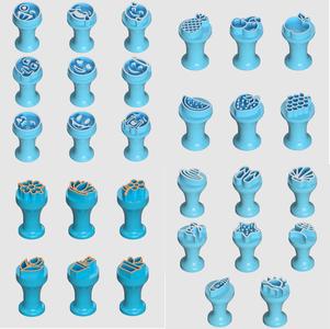 Marker stamps for brigadeiros and sweets, kit with 4 sets