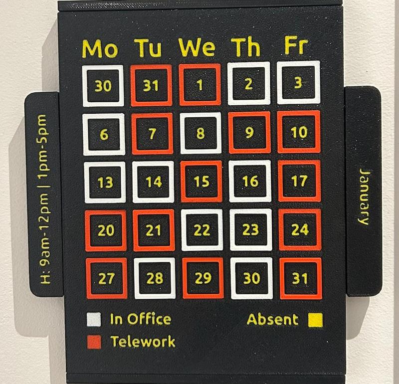 Customizable calendar 