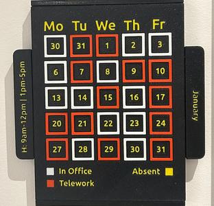Customizable calendar 