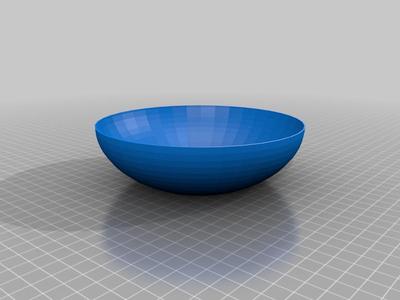 Bowl with and without pattern