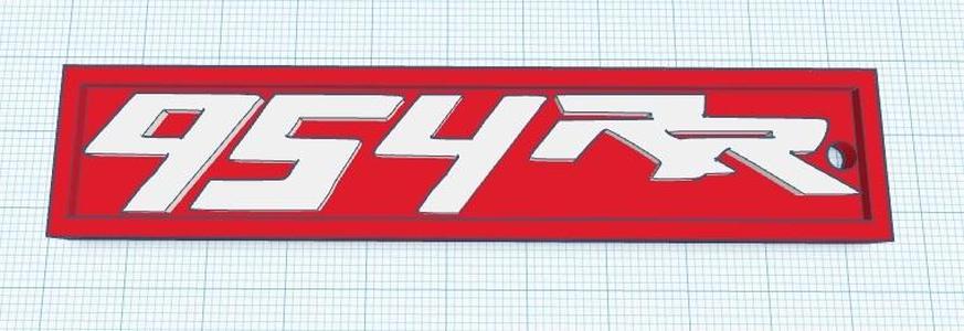 Honda 954rr keychain or scale up for wall art