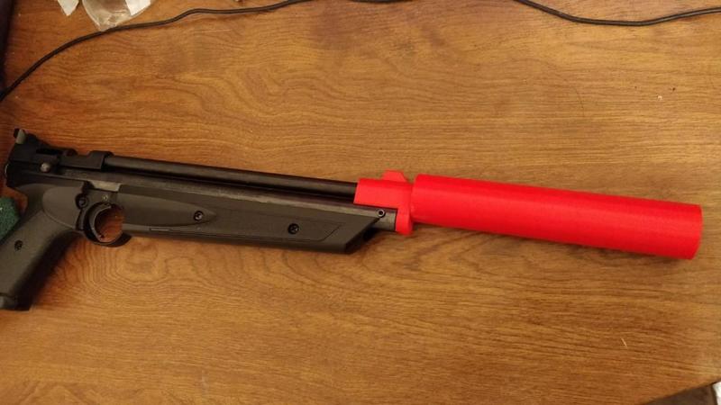 1322 Monolithic Airgun Suppressor
