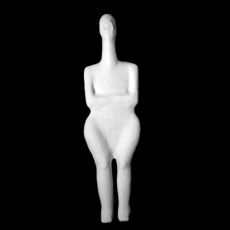 Marble figurine of a Woman (Plastiras type) at The British Museum, London