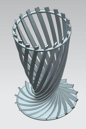 Medieval Helix Fruit Vase4