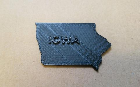 A map of Iowa