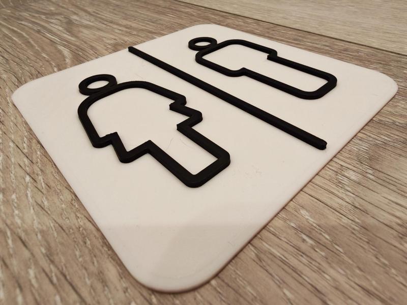 Toilet Sign with Man & Woman (binary)