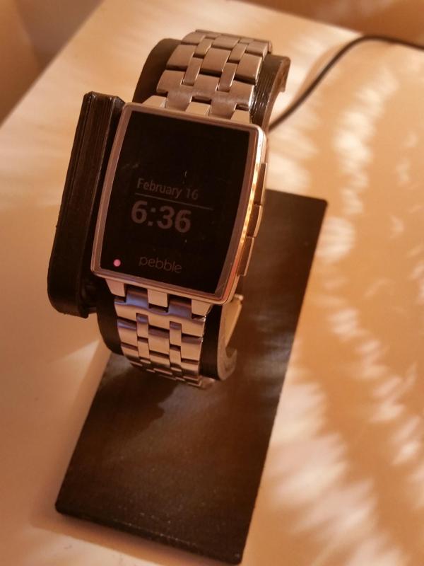 Pebble Steel Charge Dock