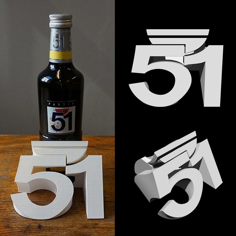 Pastis 51 Spirit Stand - Tactile Packaging for the blind/partially-sighted