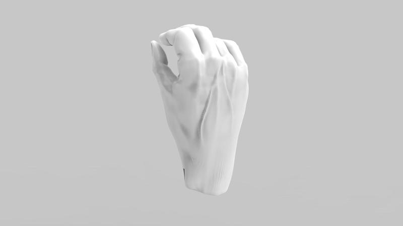 3D Model of pinching hands for 3D print