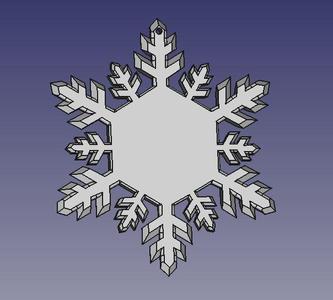 Snowflake Christmas Ornament