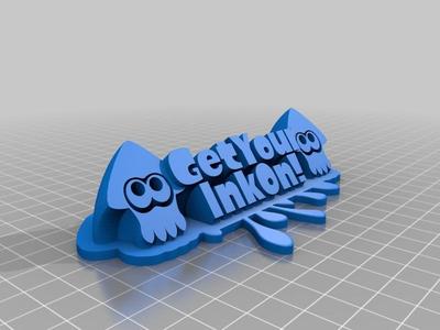 Name Plate Splatoon Squid Icon