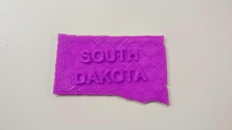 Map of South Dakota