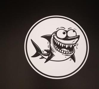 Friendly shark coaster