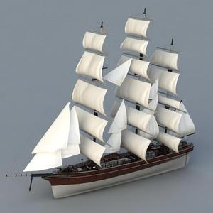 Historic Sailing Ship 3D model