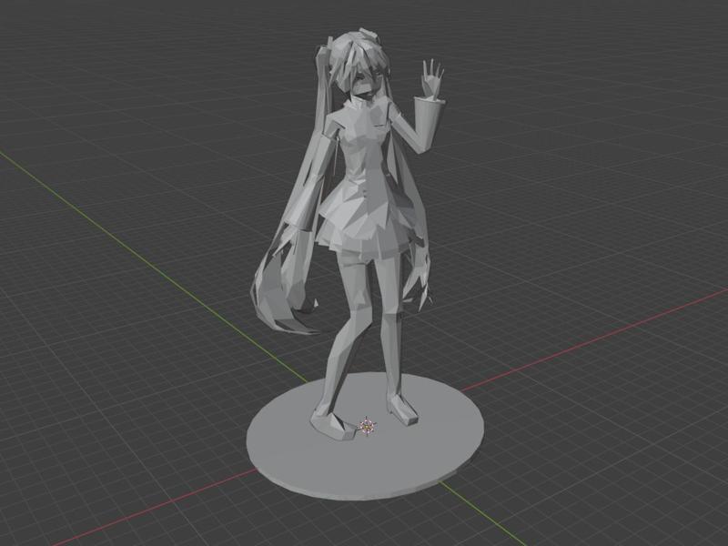 Low Poly Hatsune Miku