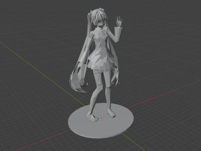 Low Poly Hatsune Miku