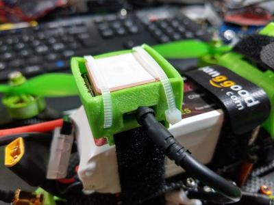 GPS battery strap mount