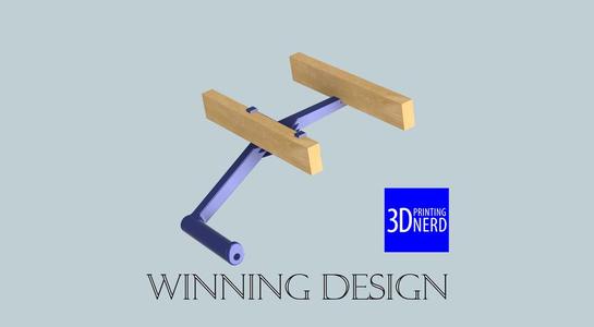 Winning Design - Filament Spool Holder for 3DPN Filament Shelving System