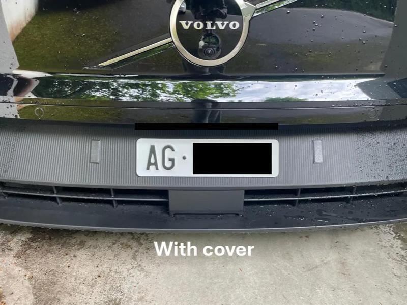 Volvo EX30 License plate hole cover