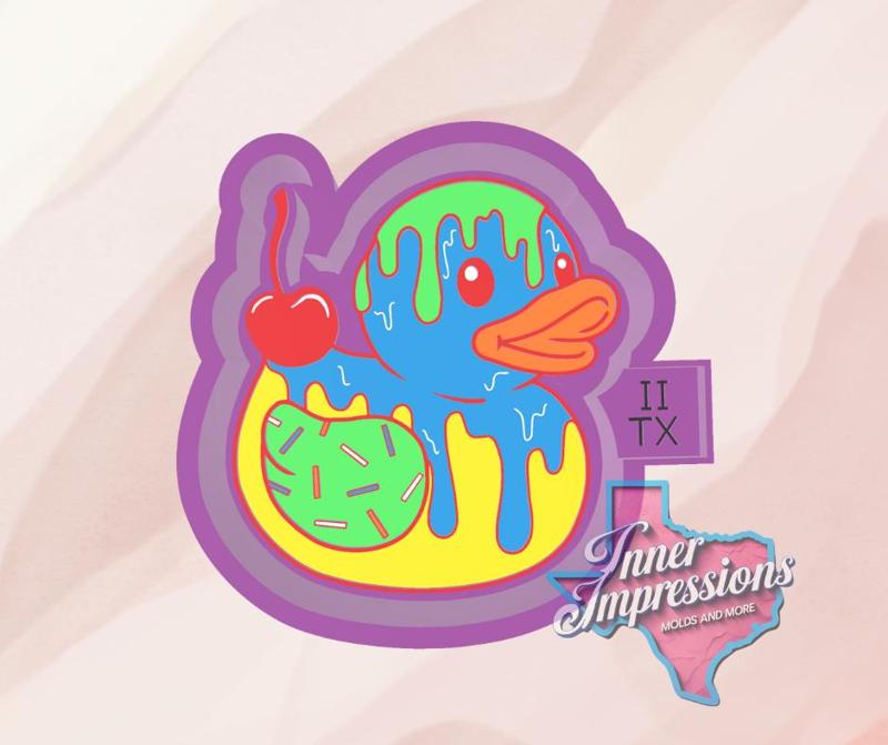 Ice Cream Rubber Duck Freshie Mold