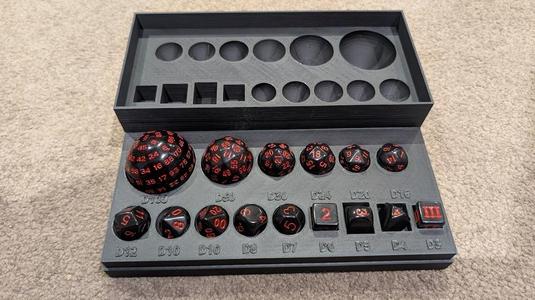15 Piece Dice set storage case